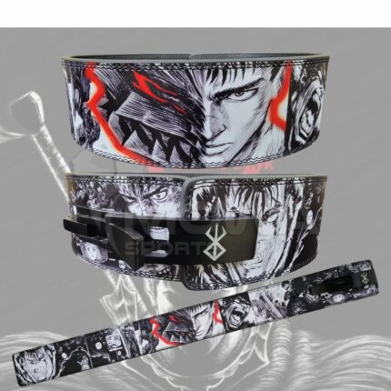 Durable Anime Weightlifting Belt with Lever Buckle